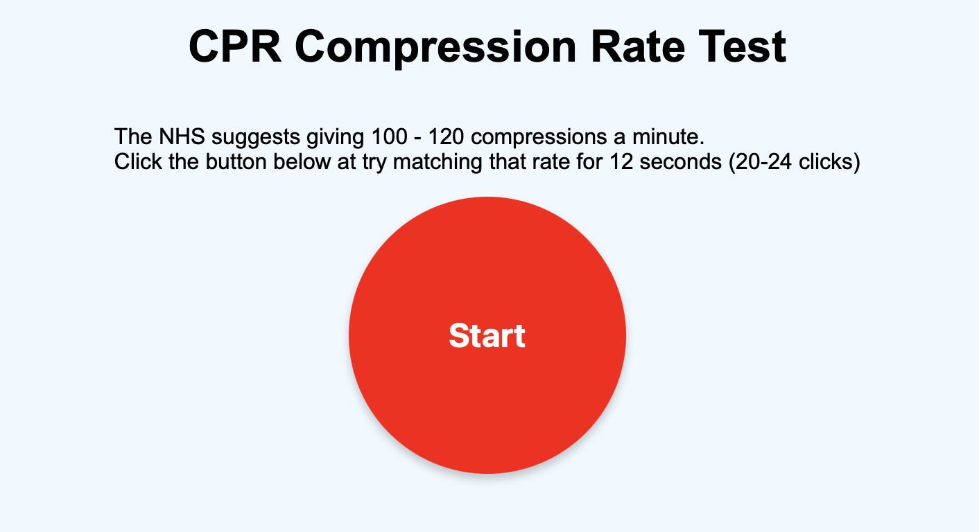 CPR Compression Rate Test preview