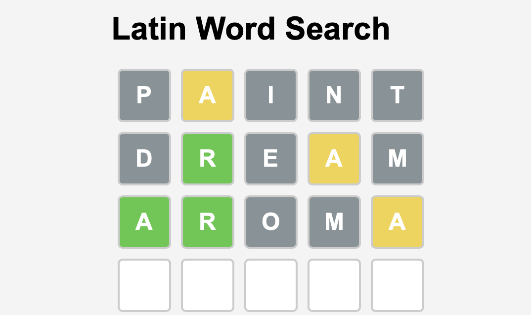 Latin Word Search preview